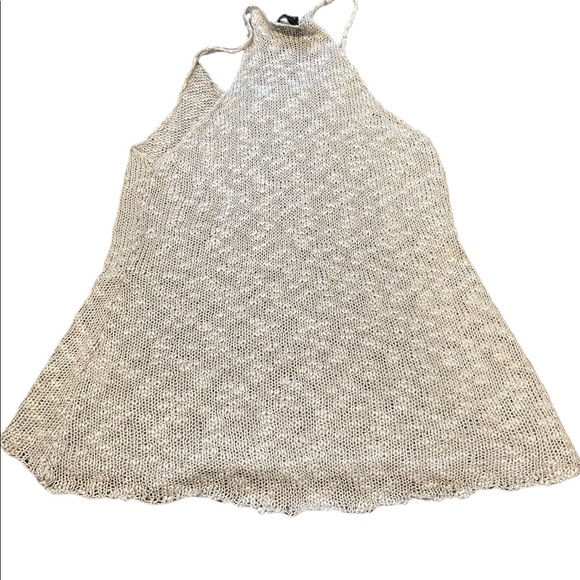 Lumiere Gray Knit tank SZ L - Picture 4 of 5